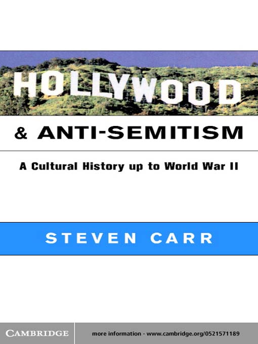 Cover image for Hollywood and Anti-Semitism
